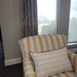 Living Room Chair with Window Treatment
